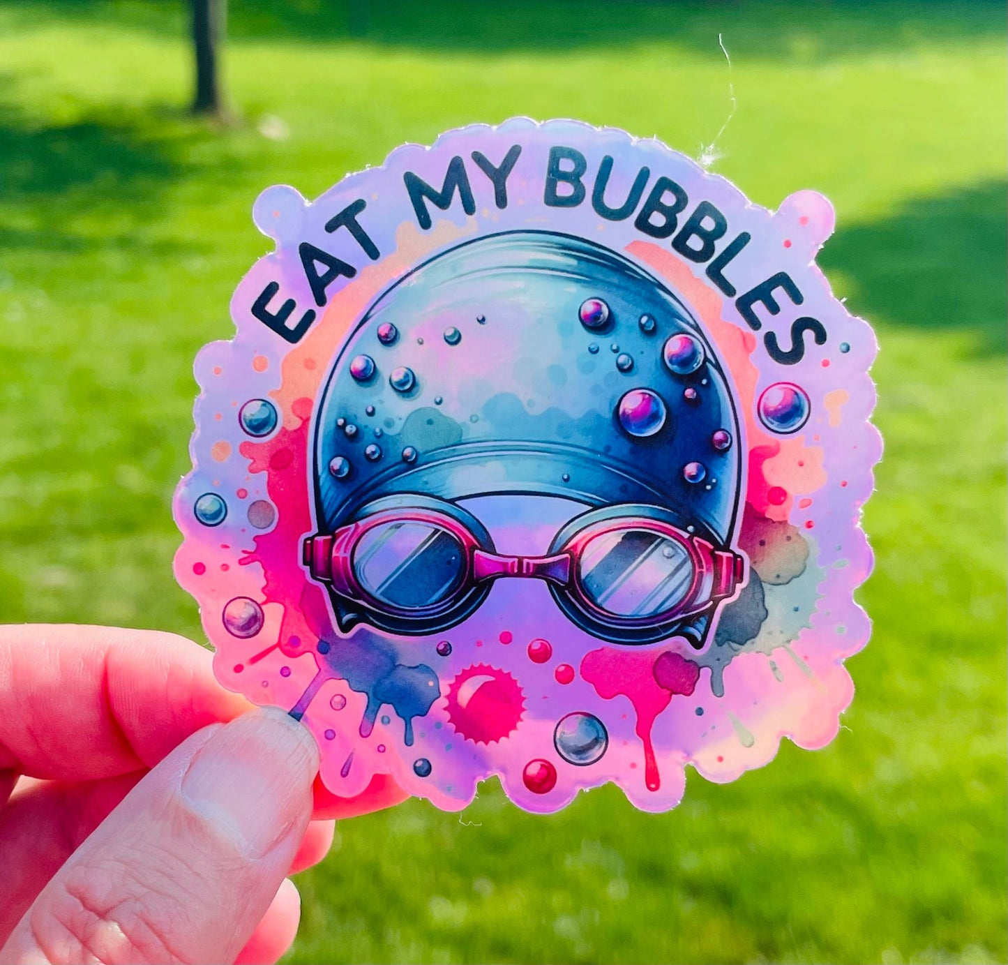 SSR Eat My Bubbles Colorful Swim Sticker