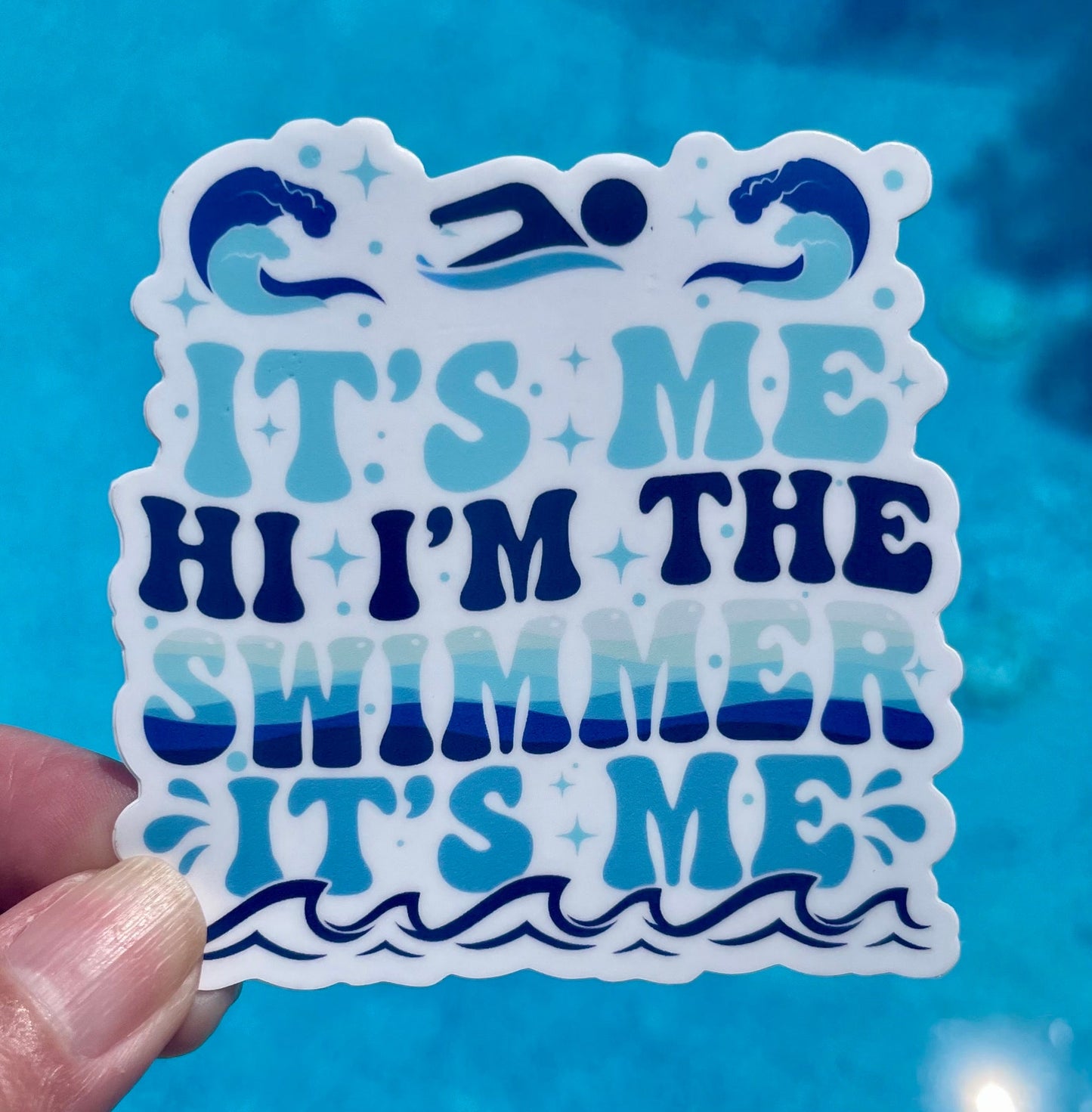SSR It's Me, Hi I'm The Swimmer It's Me Swim Sticker
