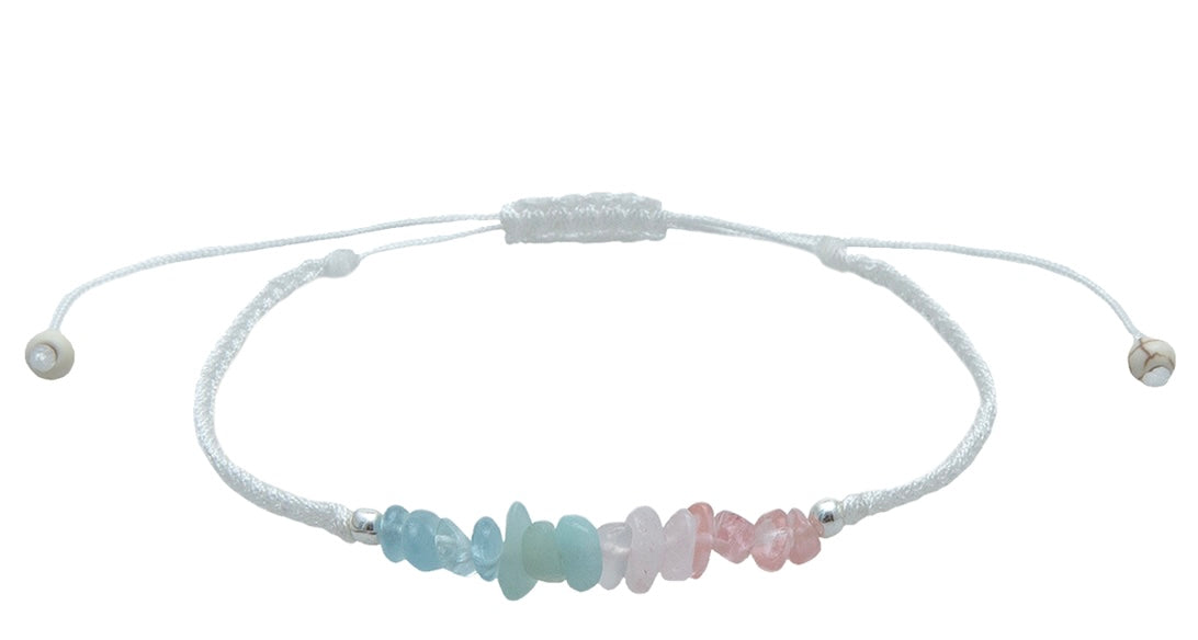 Lotus and Luna Lotus and Luna Braided Pebbles Bracelet - Seaside