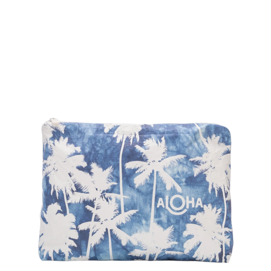 Aloha Mid Pouch - Coco Palms Indigo