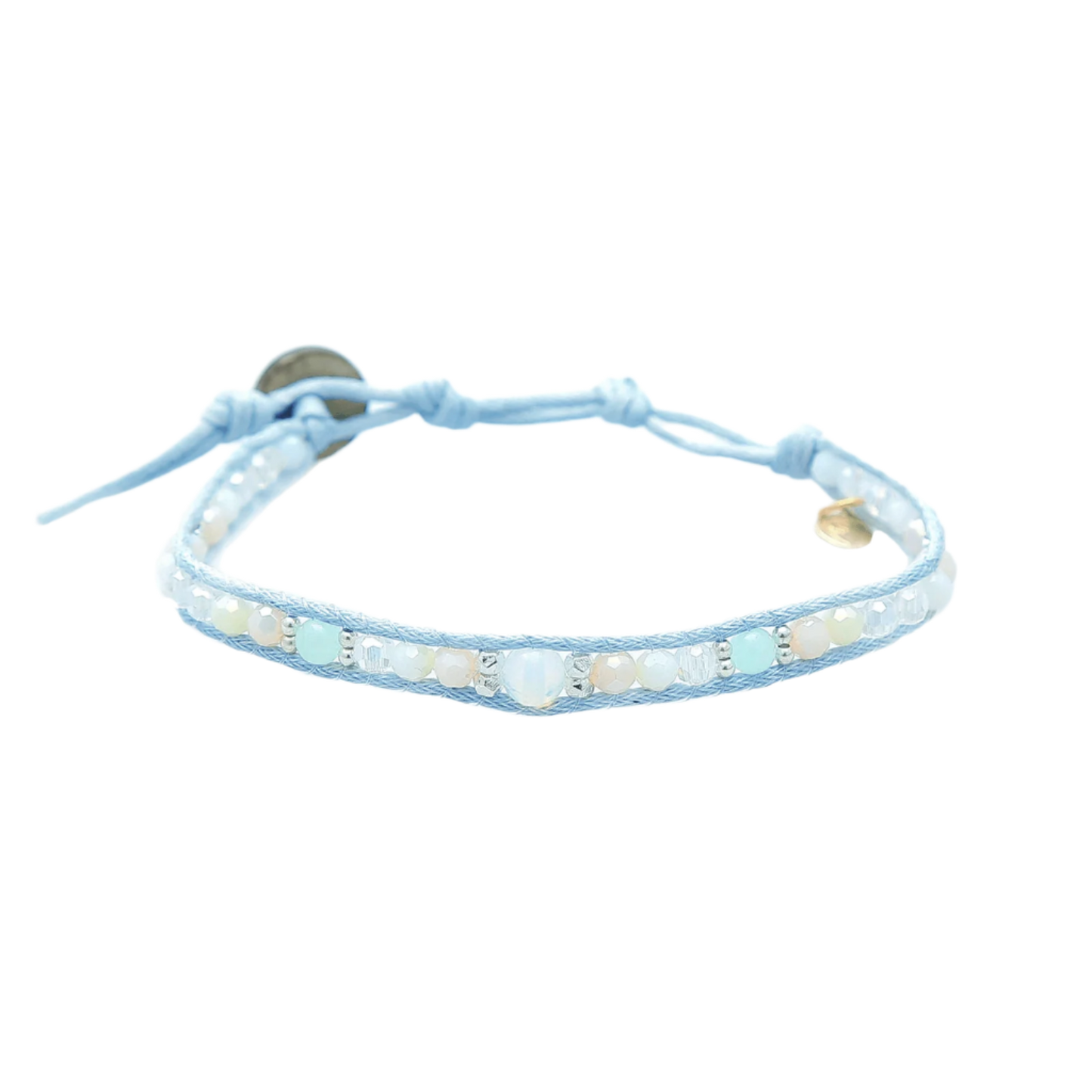 Lotus and Luna Handcrafted Bracelet - Moonlit Dips