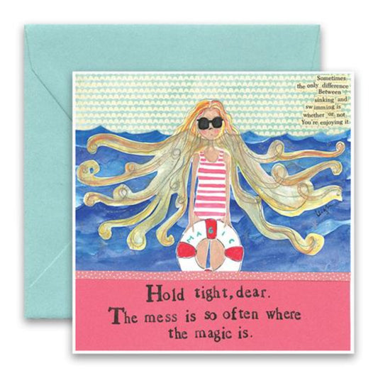Curly Girl Designs Greeting Card - Mess