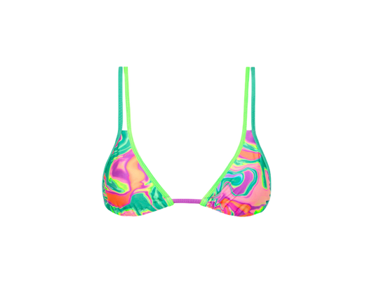 Kulani Kinis Twin Strap Bralette Bikini Top - Calypso Castaway - FINAL SALE