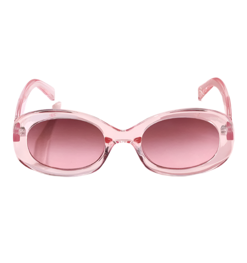 SSR Womens Rounded Frame Sunglasses - Pink/Purple Ombre