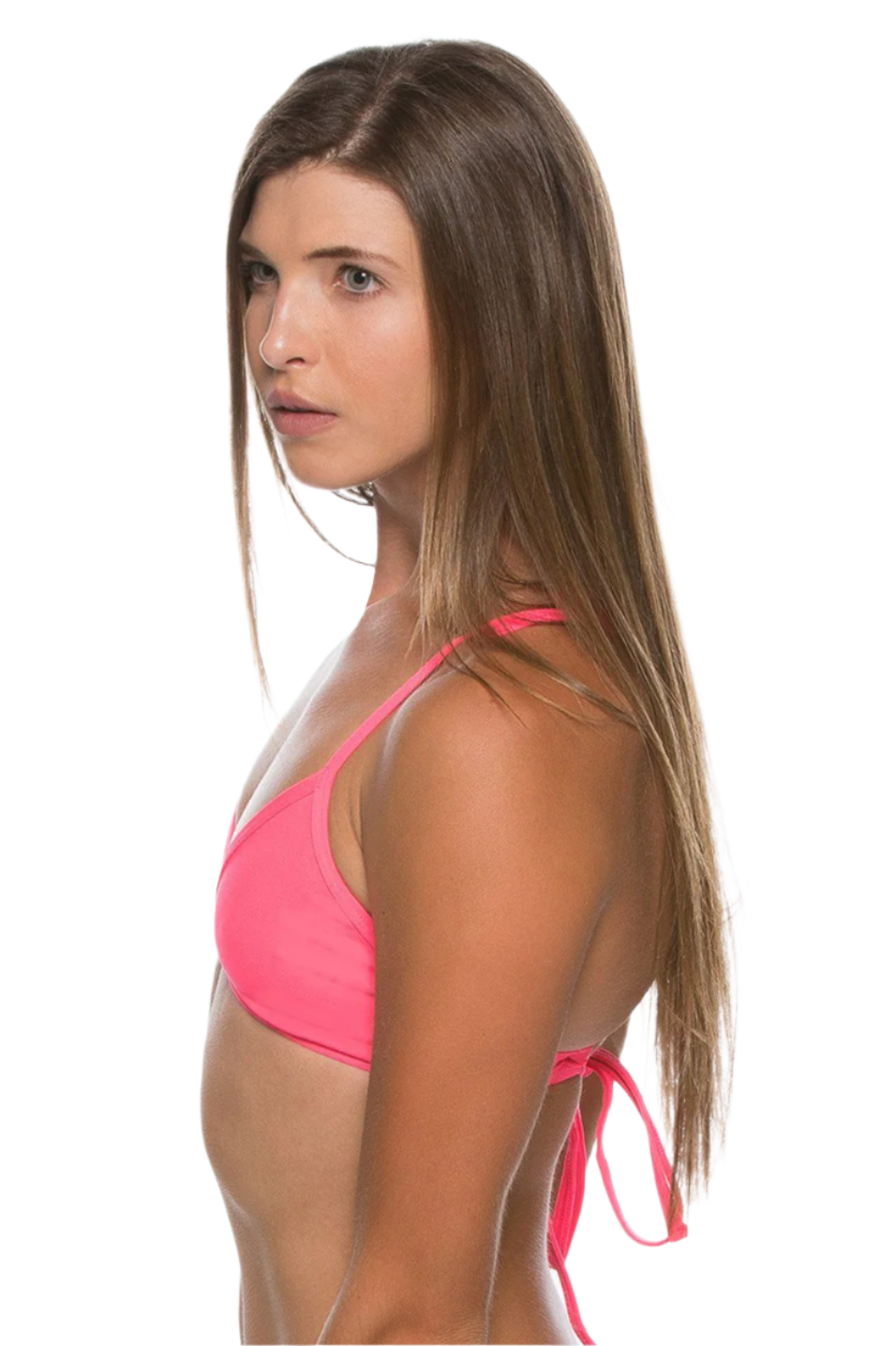 Jolyn Triangle Bikini Top - Hot Pink