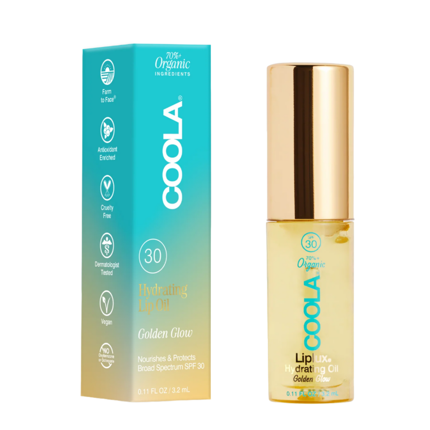 COOLA Liplux Hydrating Lip Oil SPF 30