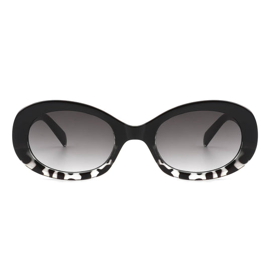 Women's Oval Retro Clout Goggles Round Vintage Fashion Sunglasses