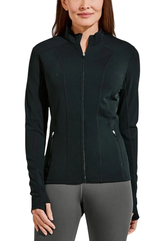 Coolibar Malawi Swim Jacket UPF 50+ - Black