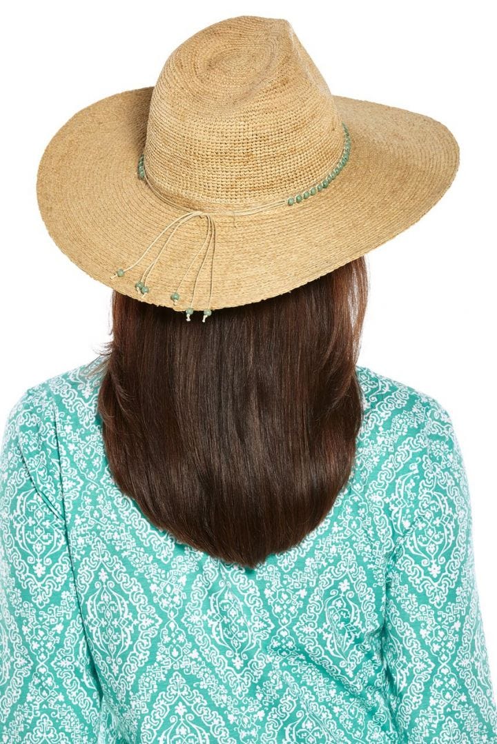 Coolibar Avery Raffia Fedora UPF 50+ - Natural