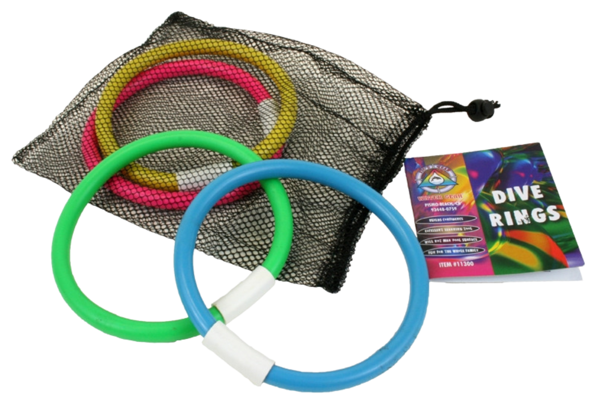 Water Gear Scuba Dive Rings/Pool Toys 4 Pack Sylvia's Sport & Resort