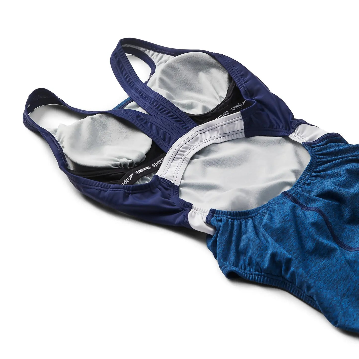 Speedo Heather Quantum Fusion Splice Fitness One Piece Swimsuit - Bright Cobalt - FINAL SALE