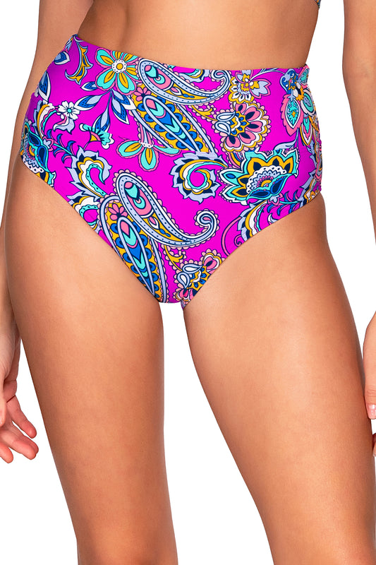Sunsets Hannah High Waist Swim Bottom - Marrakesh - FINAL SALE