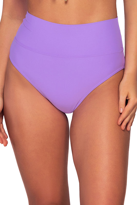 Sunsets Hannah High Waist Swim Bottom - Passion Flower - FINAL SALE