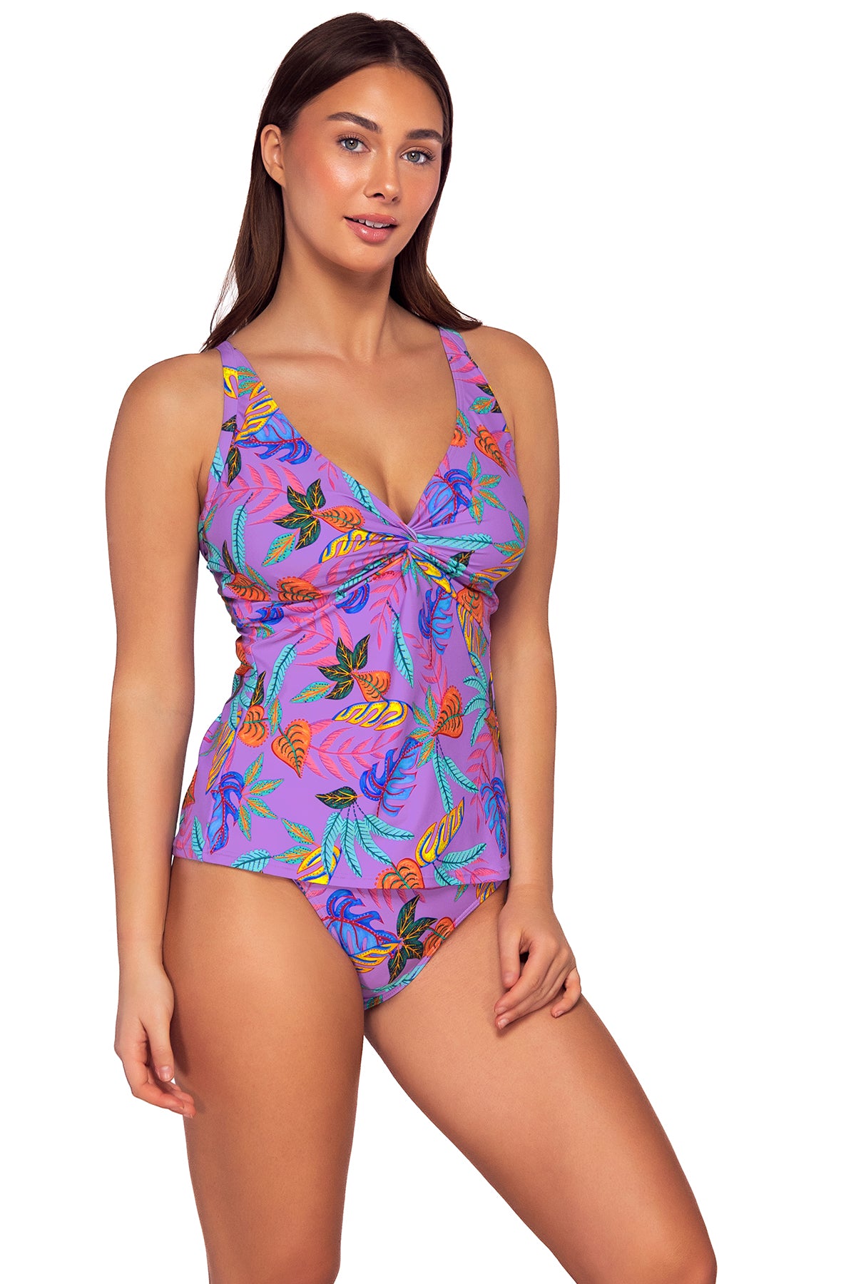 Sunsets Forever D/DD Cup Underwire Tankini Top - Isla Bonita - FINAL SALE