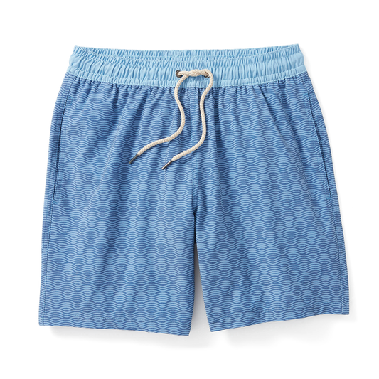 Fair Harbor Men's The Bayberry Swim Trunk - Blue Waves
