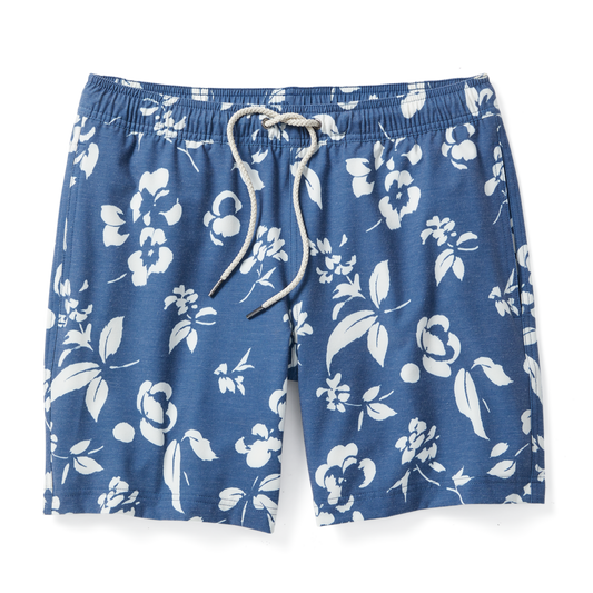 Fair Harbor Men's The Bayberry Swim Trunk - Navy Floral - FINAL SALE
