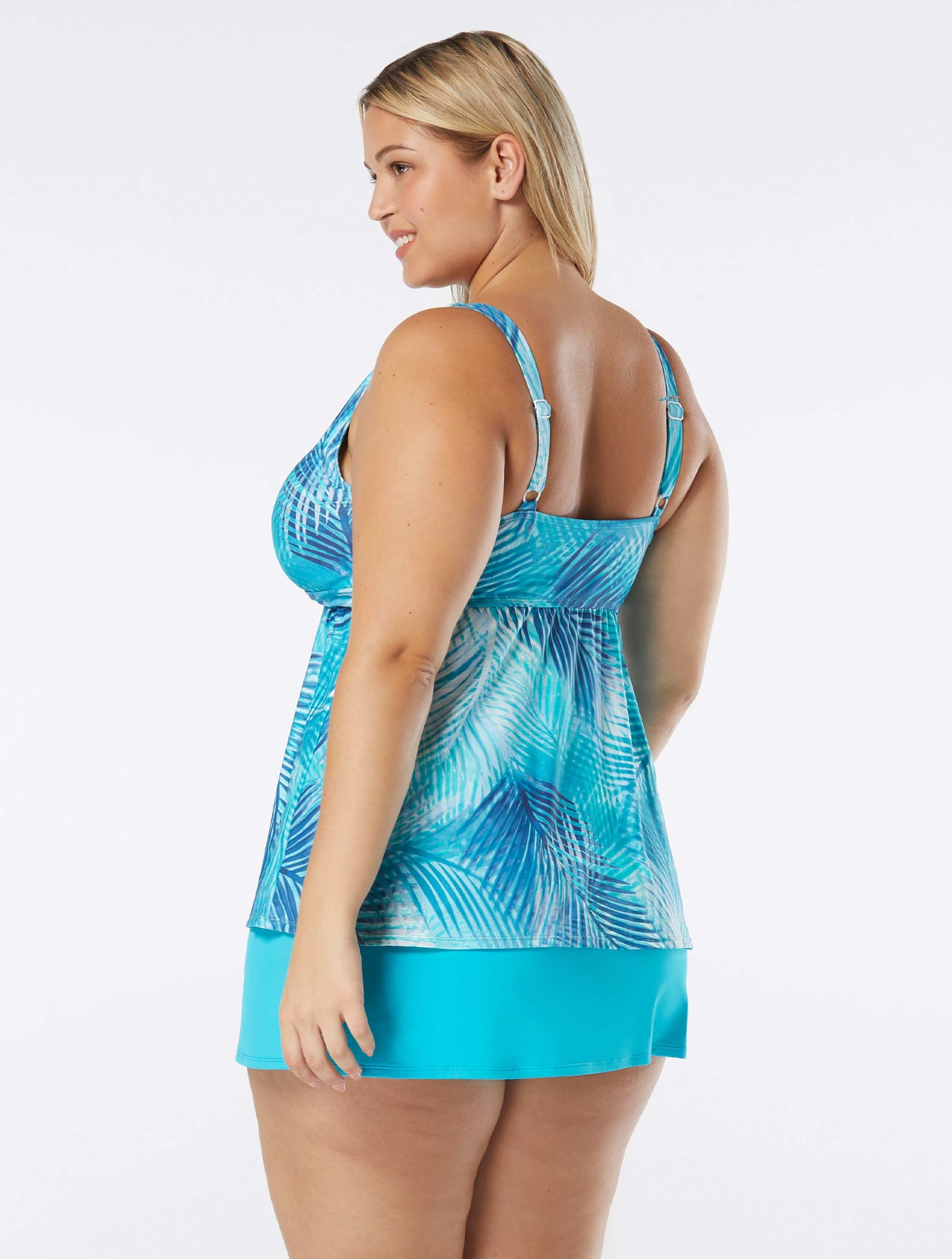 Beach House Plus Willow Twist Tankini Top - Shadow Fern - FINAL SALE