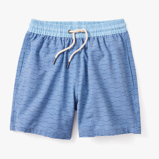 Fair Harbor Kid's Bayberry Swim Trunk - Blue Waves