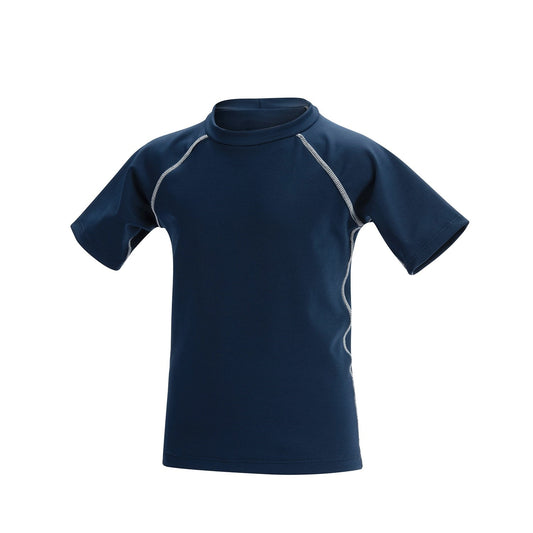 Dolfin Little Kids Short Sleeve Rashguard - Navy Blue