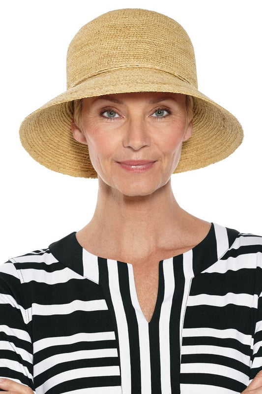 Coolibar Carolina Summer Cloche Hat UPF 50+ - Natural