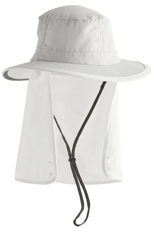 Coolibar Women's Convertible Boating Hat UPF 50+ - Light Grey