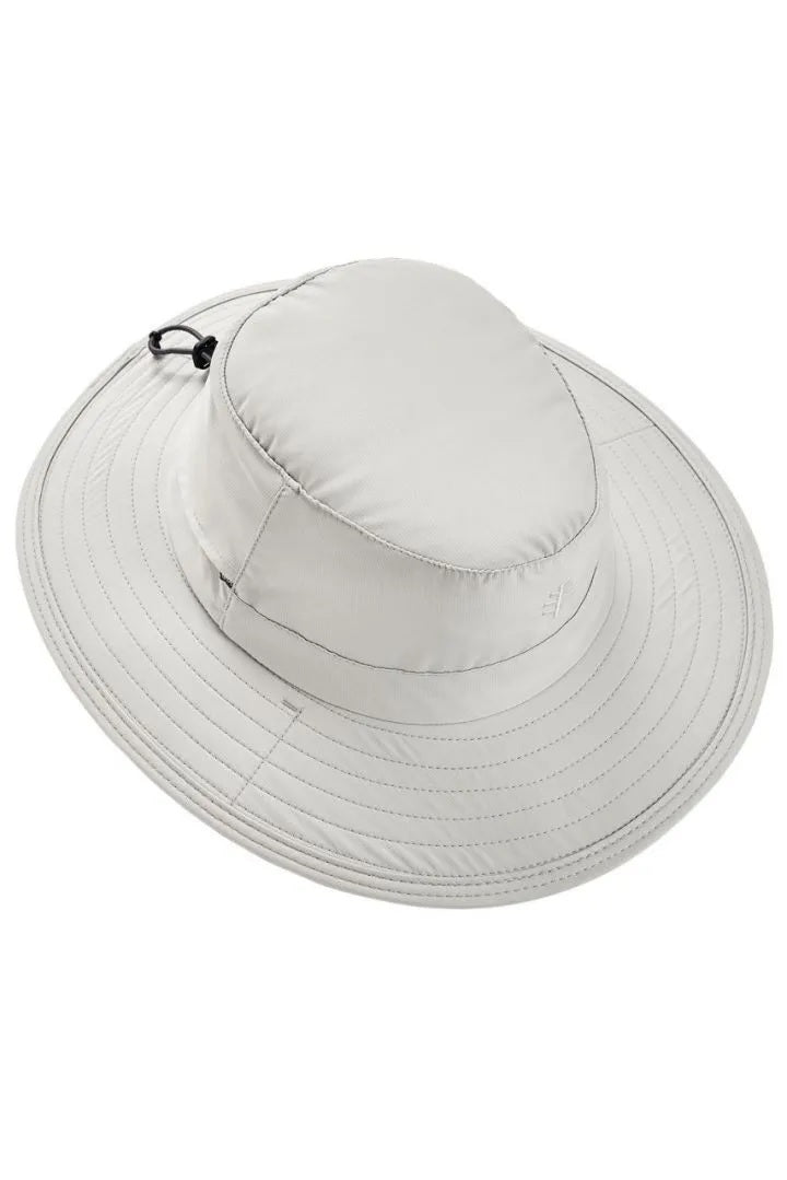 Coolibar Women's Convertible Boating Hat UPF 50+ - Light Grey