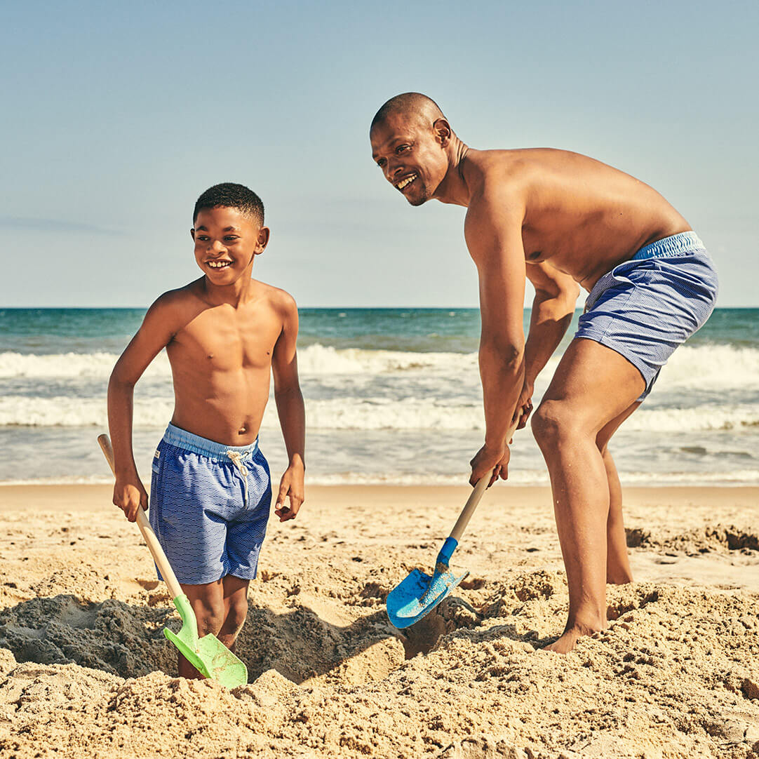 Fair Harbor Kid's Bayberry Swim Trunk - Blue Waves