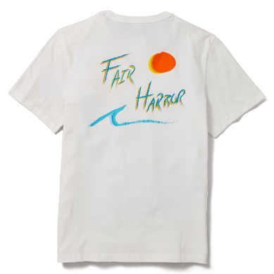 Fair Harbor The Kismet 80's Print S/S Tee-shirt - White - FINAL SALE