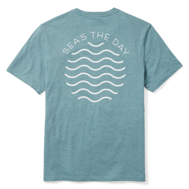 Fair Harbor The Kismet Seas S/S Tee-shirt -  Heather Green -FINAL SALE