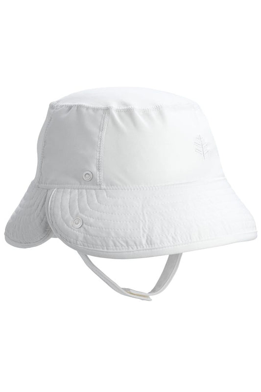 Coolibar Baby Linden Sun Bucket Hat UPF 50+ - White