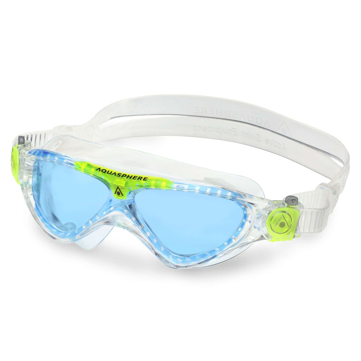 Aquasphere Vista Junior Swim Mask - Transparent/Bright Green