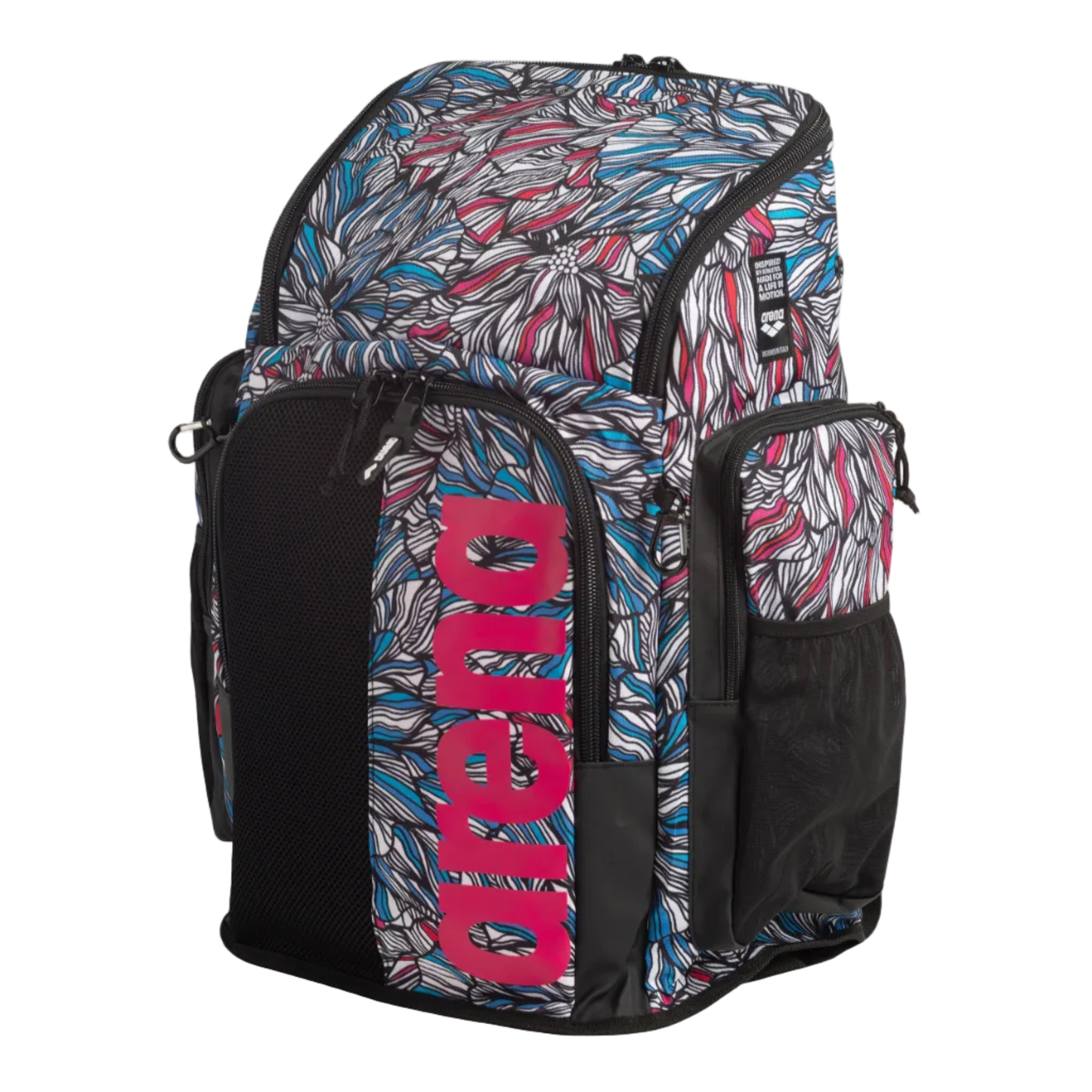 Arena Spiky III 45 Allover Print Backpack - Dahlia