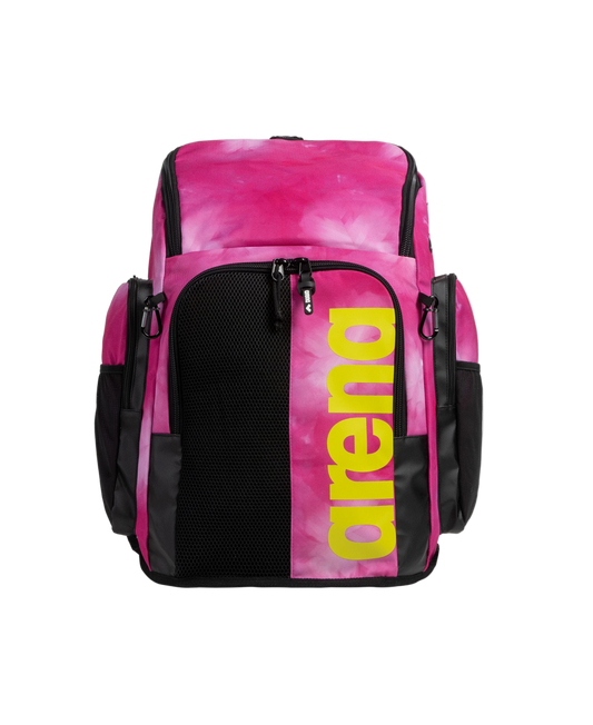 Arena Spiky III 45 Allover Print Backpack - Tie-Dye Pink