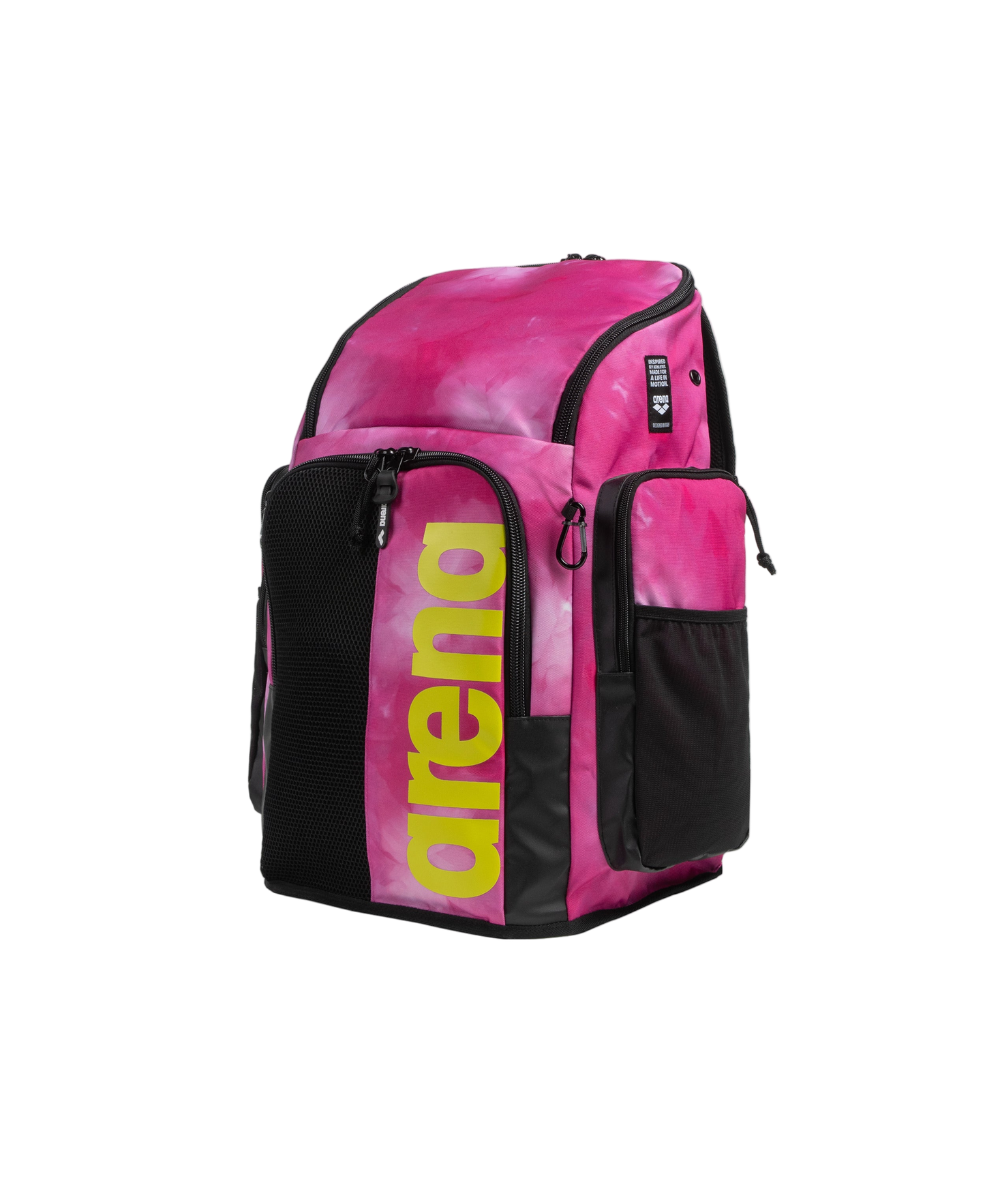 Arena Spiky III 45 Allover Print Backpack - Tie-Dye Pink