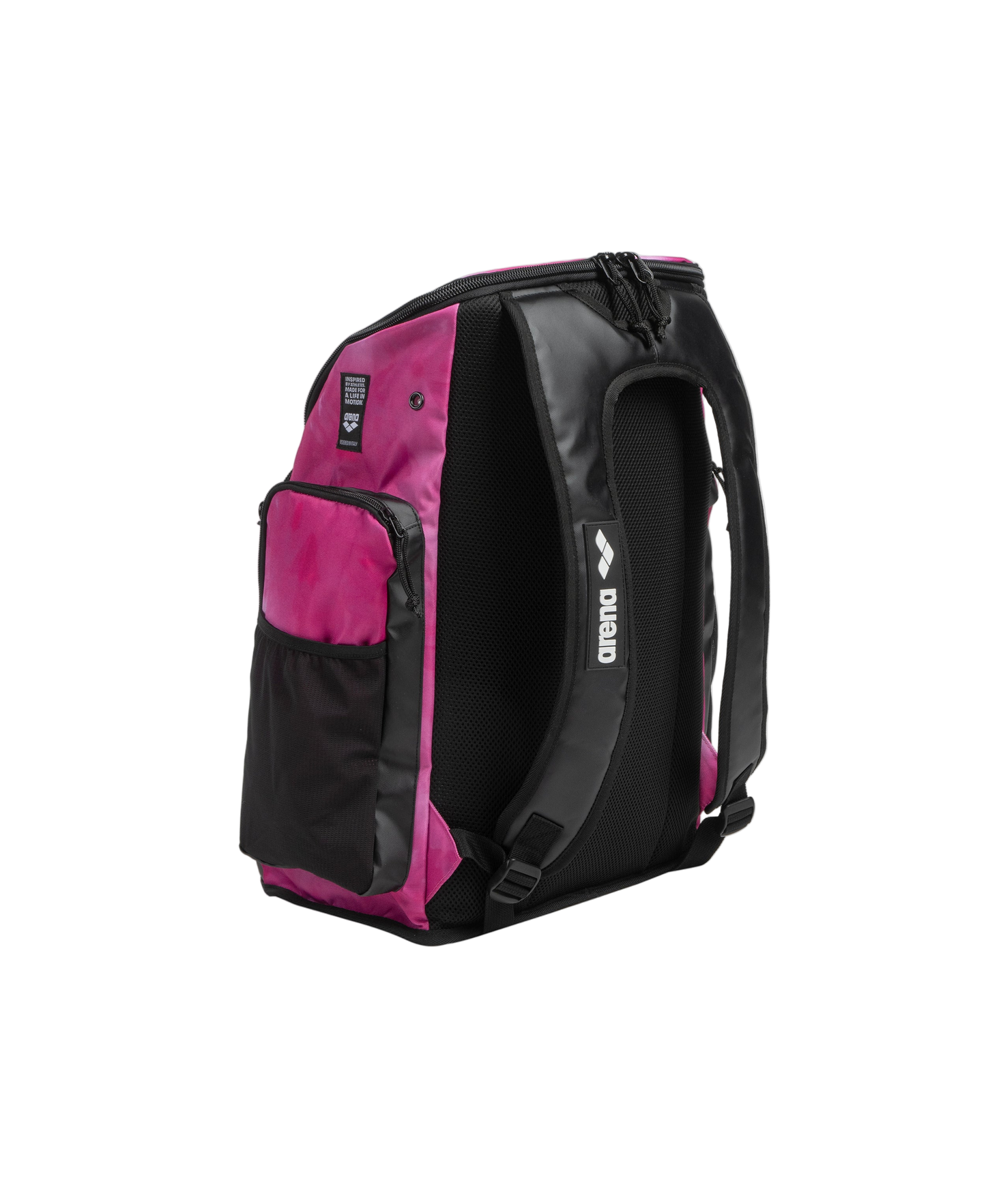 Arena Spiky III 45 Allover Print Backpack - Tie-Dye Pink