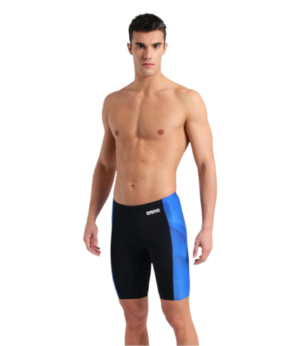 Arena Men's Halftone Jammer - Black/Team Royal