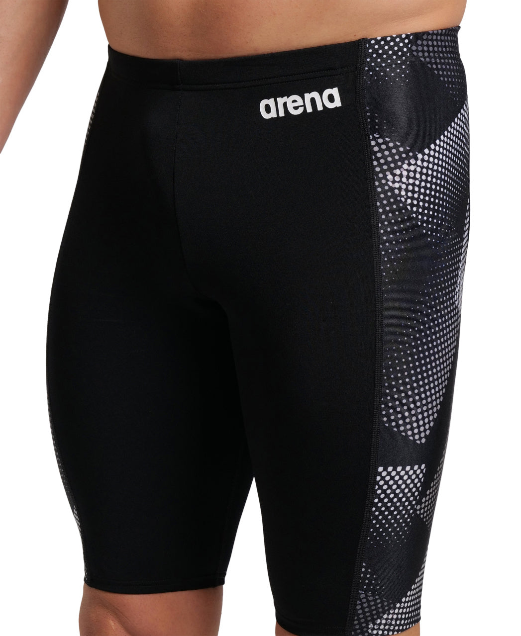 Arena Men's Halftone Jammer - Black/Team Black