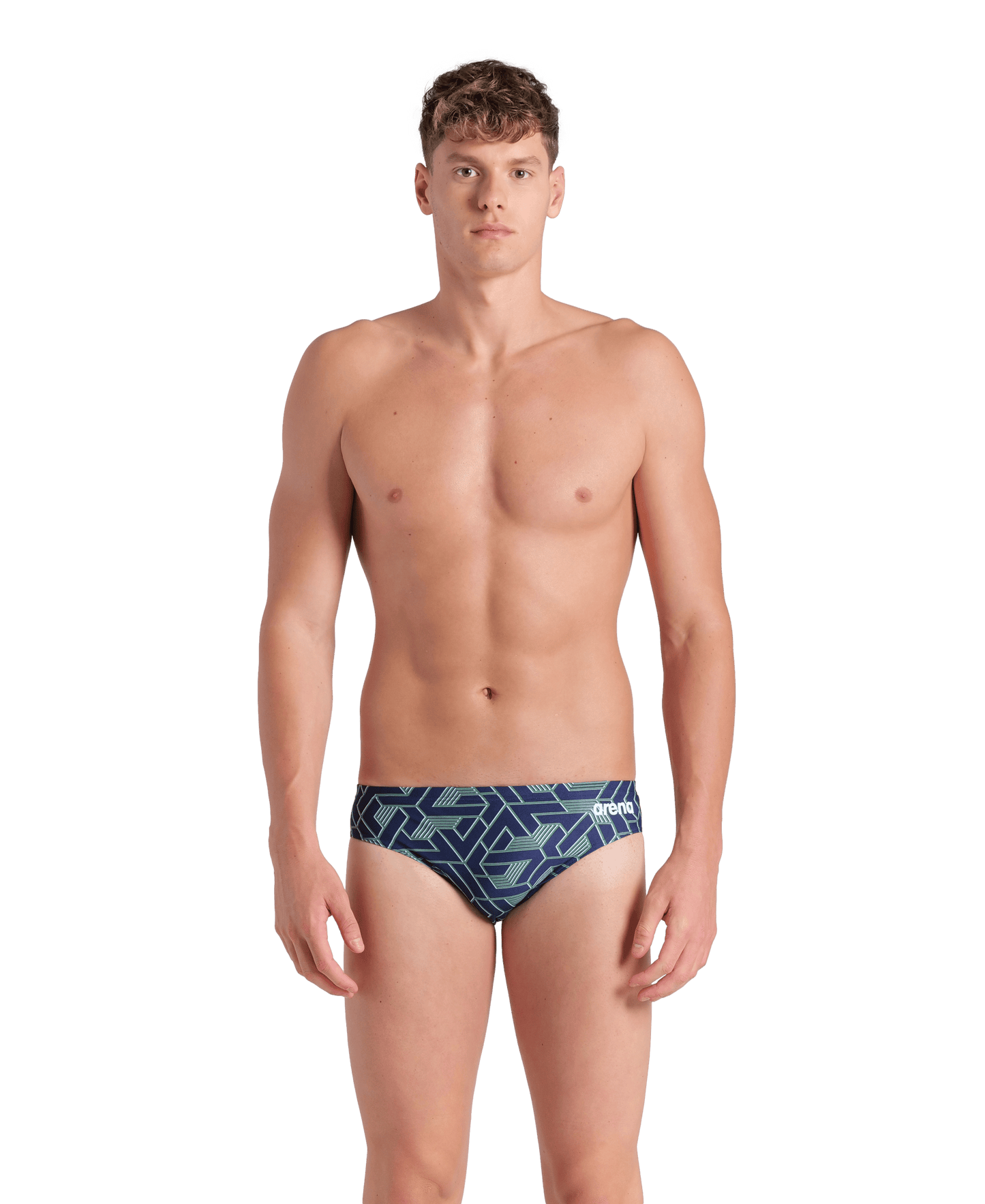 Arena Men's Escape Brief Swimsuit - Team Blue/Green - FINAL SALE