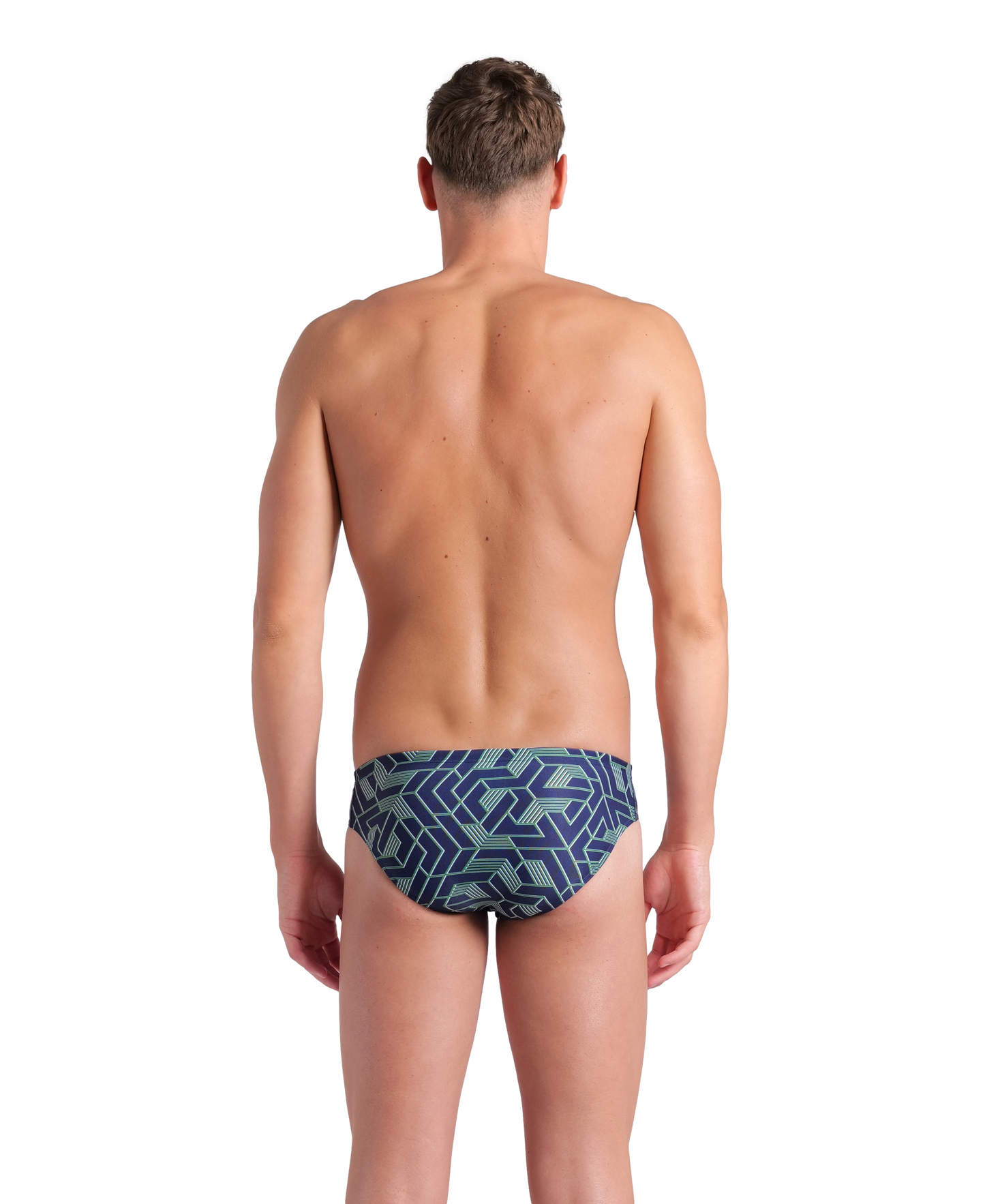 Arena Men's Escape Brief Swimsuit - Team Blue/Green - FINAL SALE