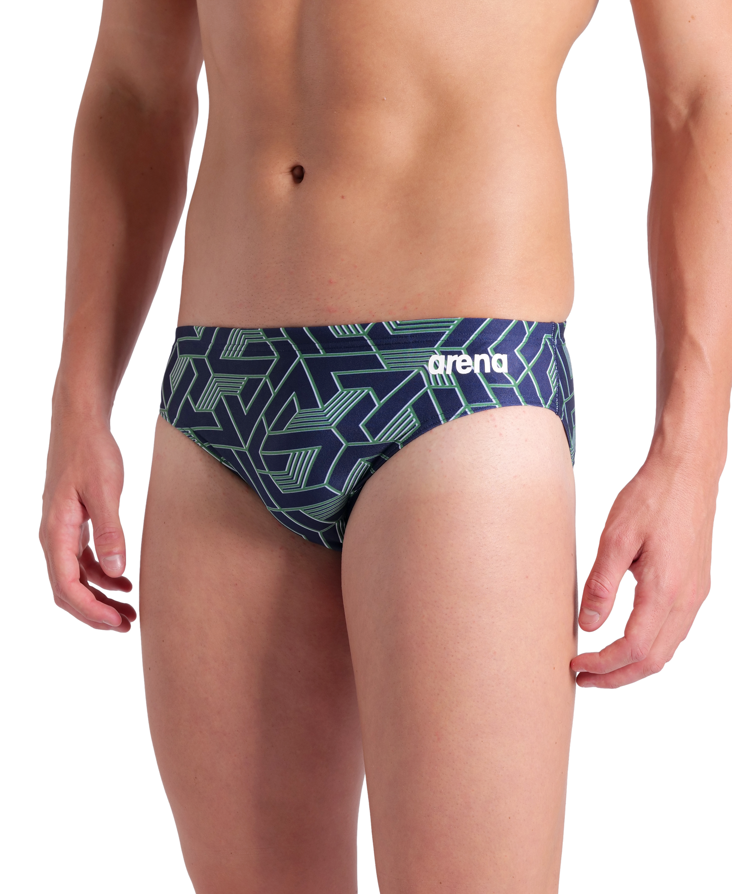 Arena Men's Escape Brief Swimsuit - Team Blue/Green - FINAL SALE