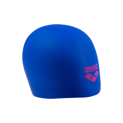 Arena Long Hair Silicone Swim Cap - Neon Blue