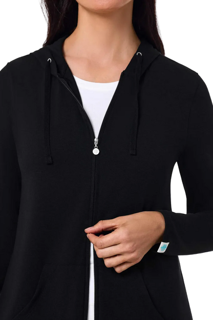 Coolibar Cabana Hoodie Coverup UPF 50+ - Black