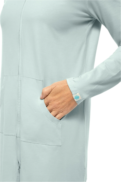 Coolibar Cabana Hoodie Coverup UPF 50+ - Misty Aqua - FINAL SALE
