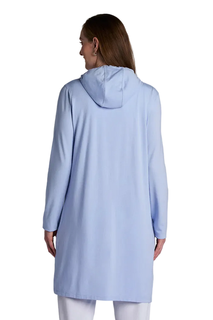 Coolibar Cabana Hoodie Coverup UPF 50+ - Periwinkle