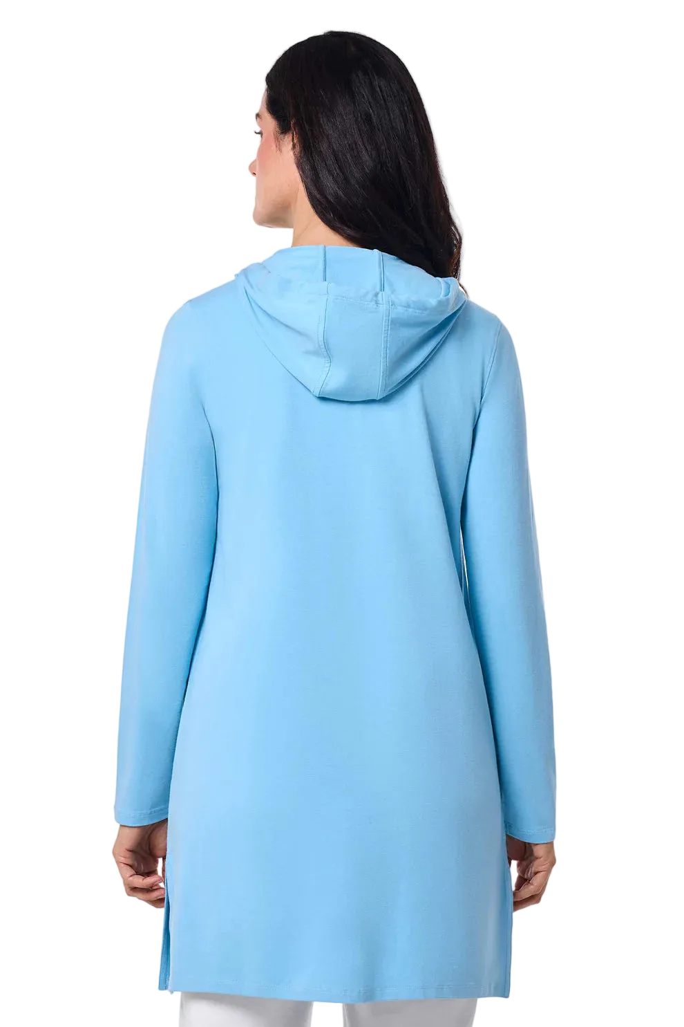 Coolibar Cabana Hoodie Coverup UPF 50+ - Arctic Blue