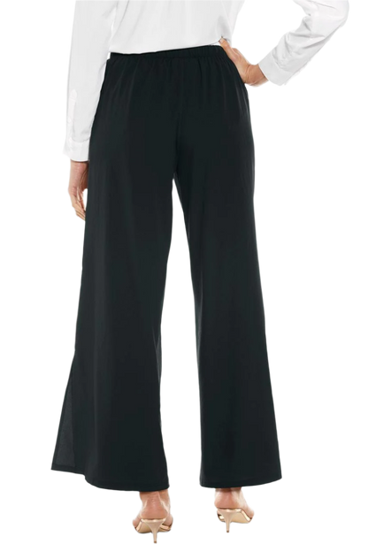 Coolibar Petra Wide Leg Pants UPF 50+ - Black