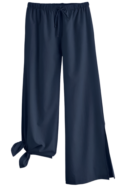 Coolibar Petra Wide Leg Pants UPF 50+ - Navy