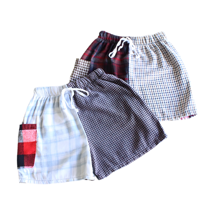 American Recycled Clothing Eco Flannel Shorts - Assorted