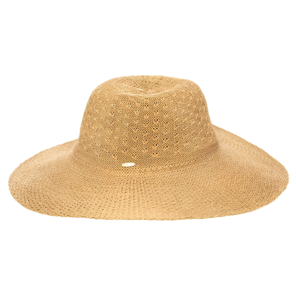 Coolibar Perla Packable Wide Brim Hat UPF 50+ - Tan