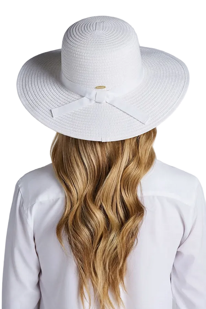 Coolibar Shelly Shapeable Travel Sun Hat UPF 50+ - White